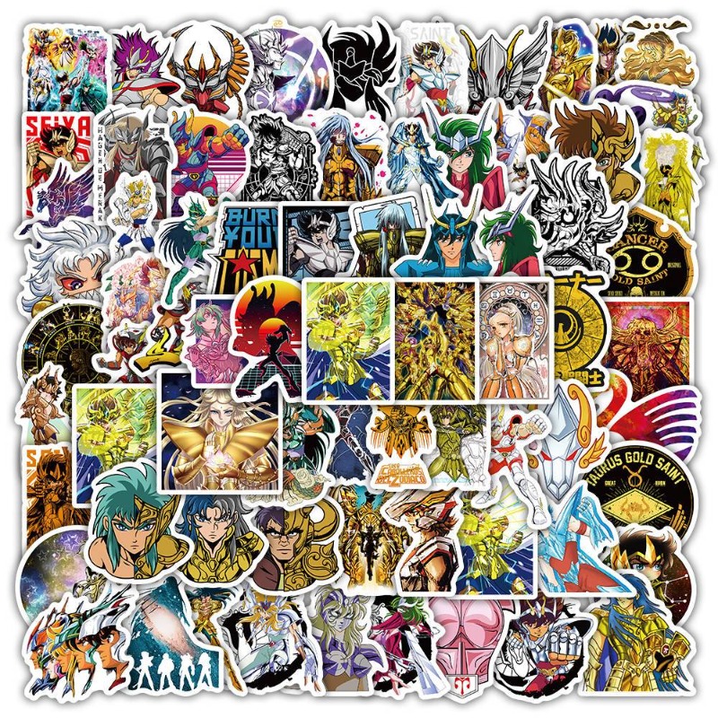 Good Laptop Accessories - 101 adet Saint Seiya Anime çıkartmaları