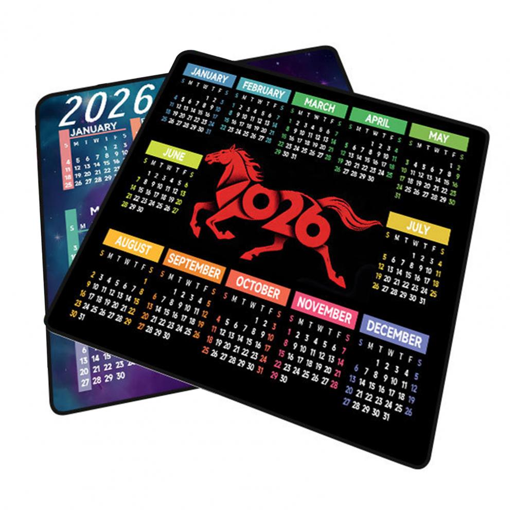 Laptop Accessories For Office - 2026 takvim Mouse Pad su geçirmez