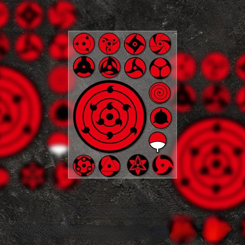 Good Laptop Accessories - Yeni Naruto Sharingan karikatür animasyon çıkartmalar