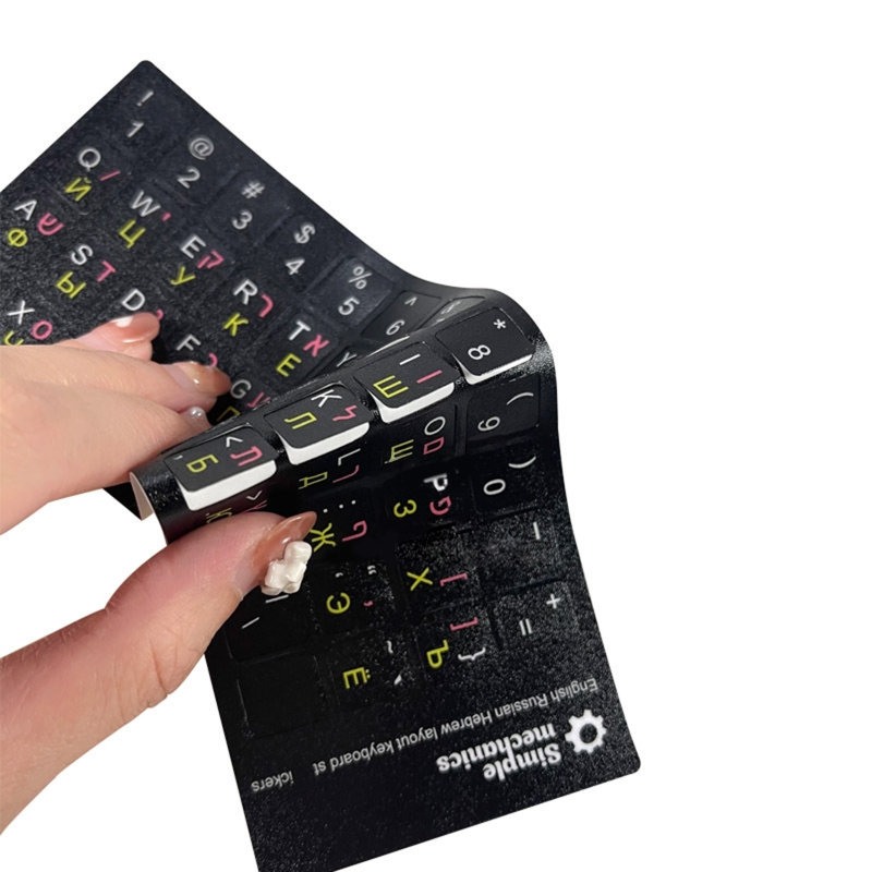 Laptop Accessories Keyboard Cover - Bilgisayar klavye etiketi İngilizce arapça rusça