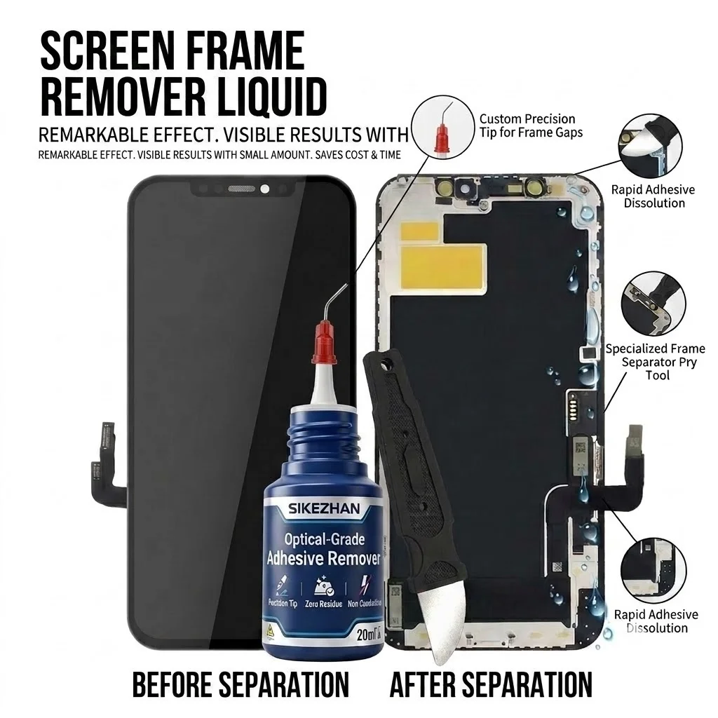 Screen Cleaning Kit - SIKEZHAN 20ml Optik Sınıf Yapıştırıcı Sökücü