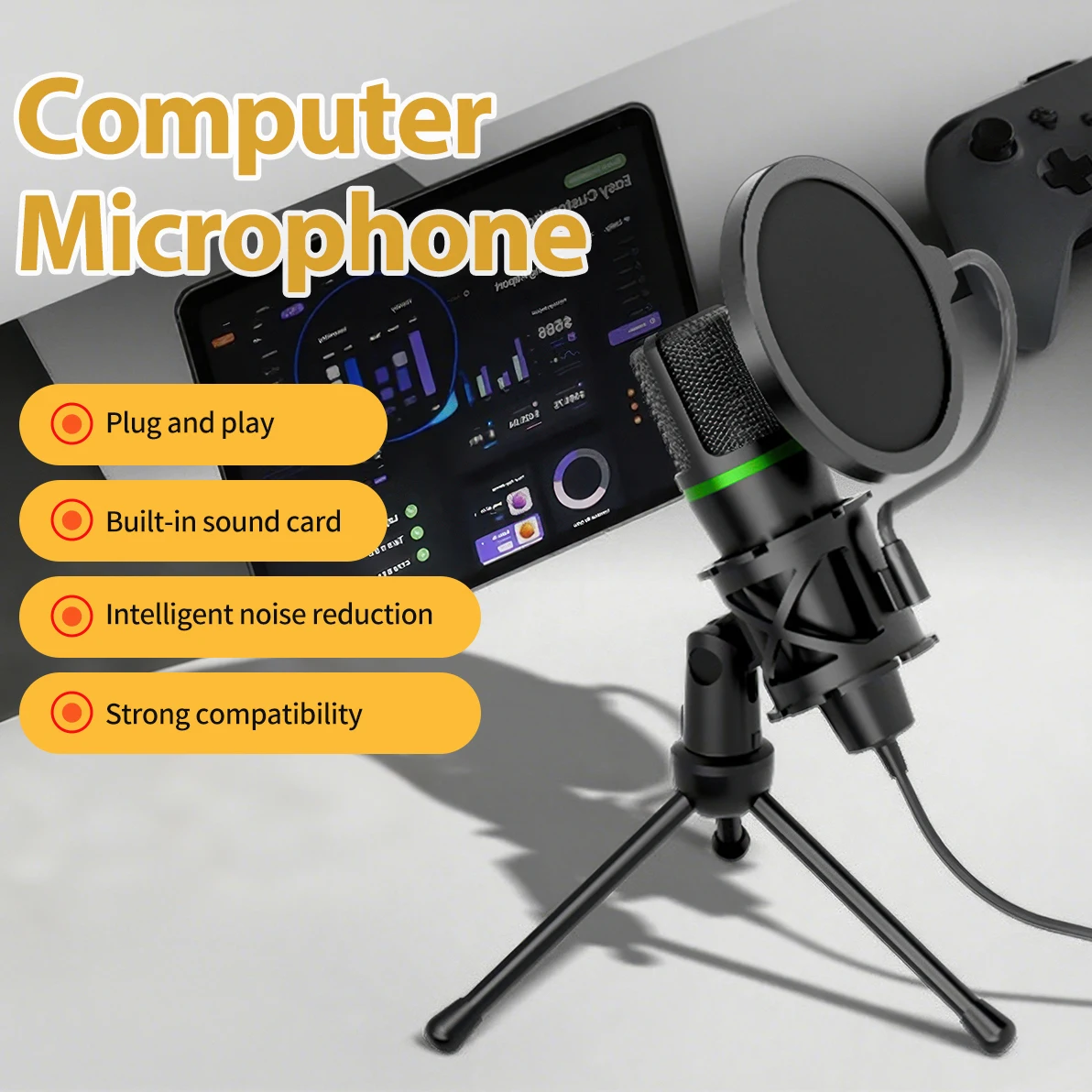 Kondenser Mikrofon USB Kablolu - Laptop Accessories Rgb incelemesi ve fiyatı