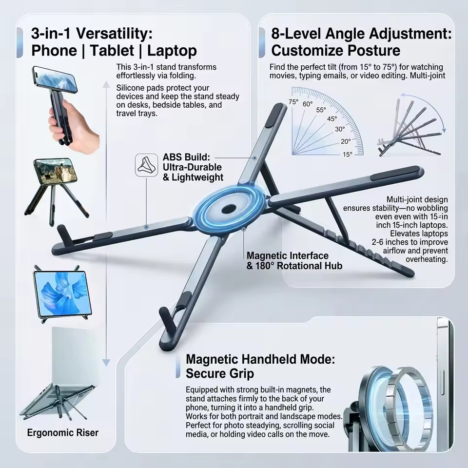 Taşınabilir Manyetik Telefon T - Laptop Accessories For Office incelemesi ve fiyatı