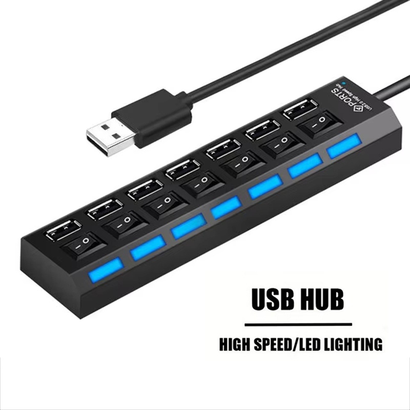 7 Port USB 2.0 Hub Splitter Di - Laptop Accessories For Office incelemesi ve fiyatı