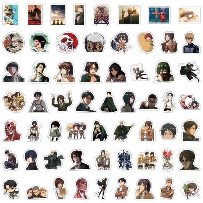 60 adet Titan Anime çıkartmala - Good Laptop Accessories incelemesi ve fiyatı