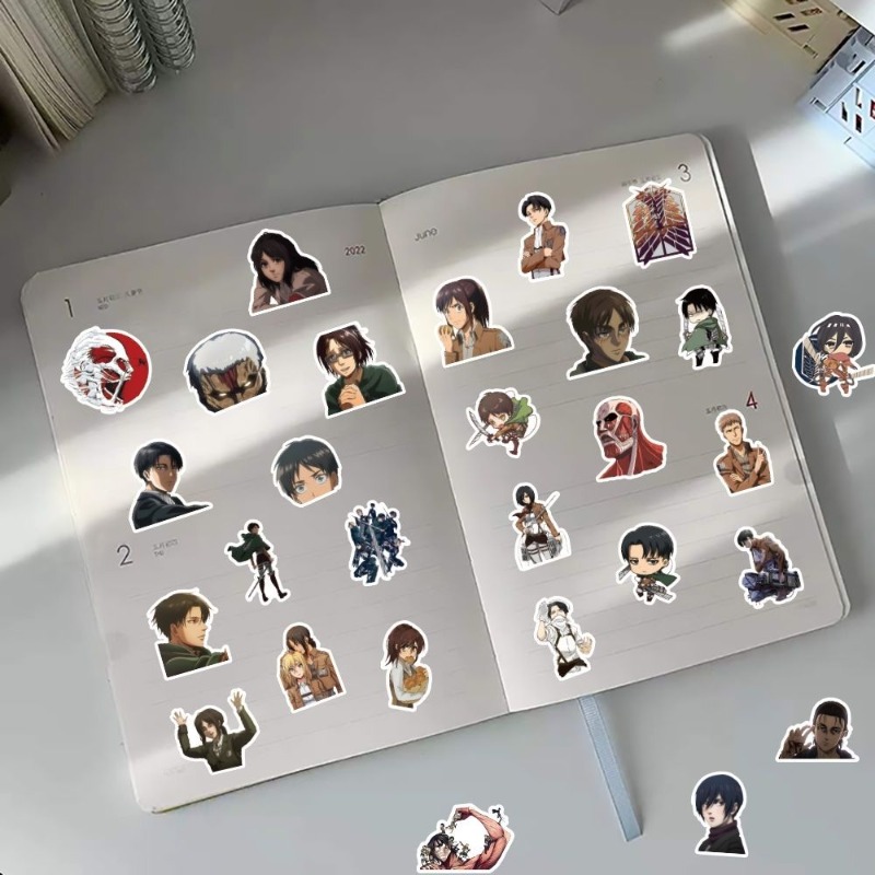 60 adet Titan Anime çıkartmala - Good Laptop Accessories incelemesi ve fiyatı