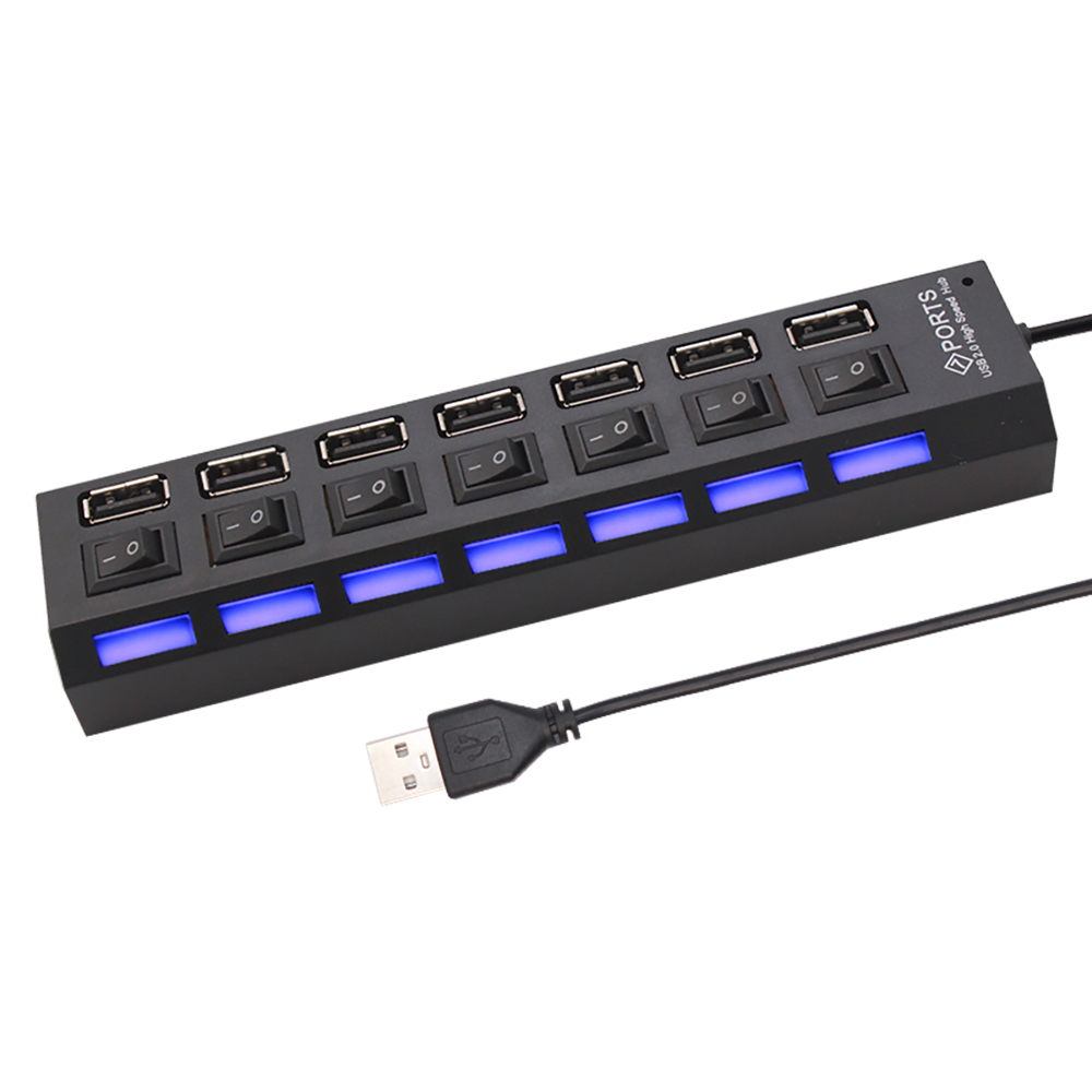 7 Port USB 2.0 Hub Splitter Di - Laptop Accessories For Office incelemesi ve fiyatı