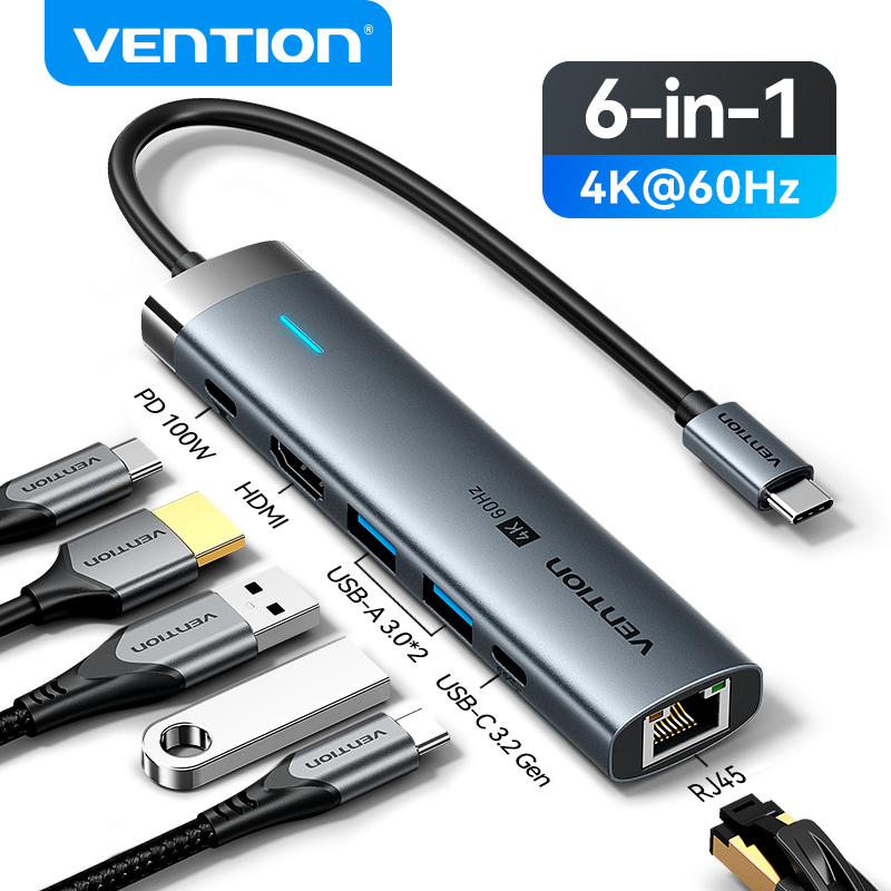 Vention USB C HUB Tip C HDMI 4 - Apple Accessories Laptop incelemesi ve fiyatı